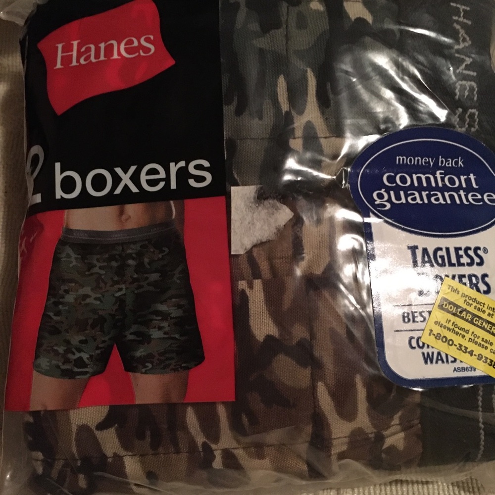 Hanes camo boxers